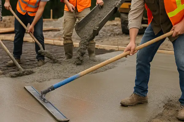 a new concrete foundation for a house from Houston Concrete Services in Houston, TX - concrete garage floors installation